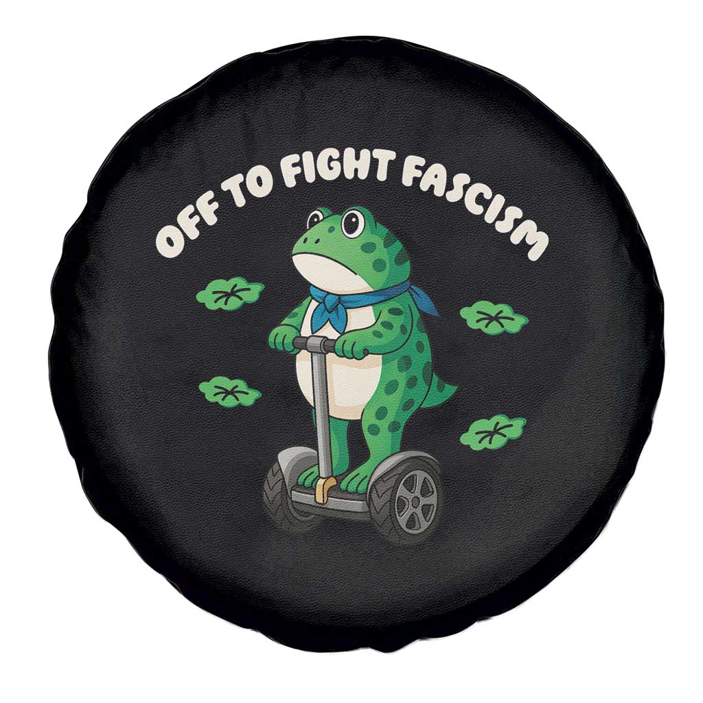 Portland Frog Spare Tire Cover Off to Fight Fascism Inflatable Costume Protest - Wonder Print Shop