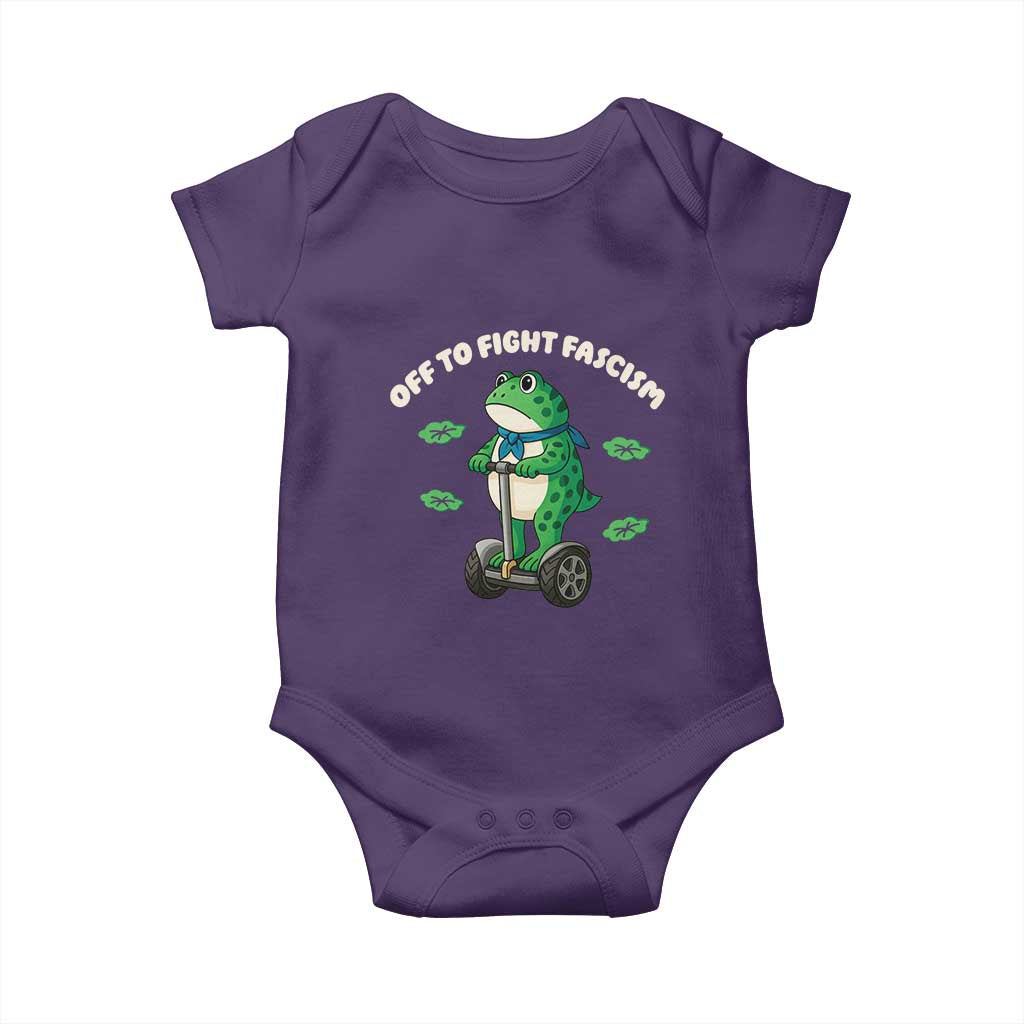 Portland Frog Baby Onesie Off to Fight Fascism Inflatable Costume Protest - Wonder Print Shop