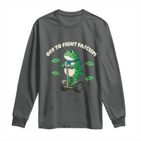 Portland Frog Long Sleeve Shirt Off to Fight Fascism Inflatable Costume Protest - Wonder Print Shop