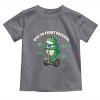 Portland Frog Toddler T Shirt Off to Fight Fascism Inflatable Costume Protest - Wonder Print Shop