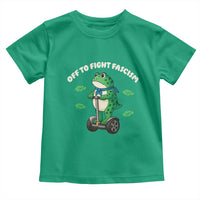 Portland Frog Toddler T Shirt Off to Fight Fascism Inflatable Costume Protest - Wonder Print Shop