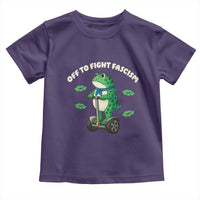 Portland Frog Toddler T Shirt Off to Fight Fascism Inflatable Costume Protest - Wonder Print Shop