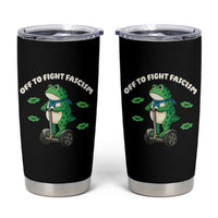 Portland Frog Tumbler Cup Off to Fight Fascism Inflatable Costume Protest - Wonder Print Shop