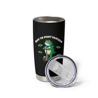 Portland Frog Tumbler Cup Off to Fight Fascism Inflatable Costume Protest - Wonder Print Shop
