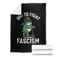Portland Frog Resist Protest Throw Blanket Off to Fight Fascism Frog Scooter - Wonder Print Shop
