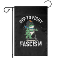 Portland Frog Resist Protest Garden Flag Off to Fight Fascism Frog Scooter - Wonder Print Shop