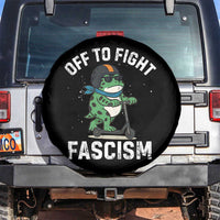 Portland Frog Resist Protest Spare Tire Cover Off to Fight Fascism Frog Scooter - Wonder Print Shop