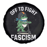 Portland Frog Resist Protest Spare Tire Cover Off to Fight Fascism Frog Scooter - Wonder Print Shop