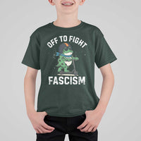 Portland Frog Resist Protest T Shirt For Kid Off to Fight Fascism Frog Scooter - Wonder Print Shop