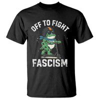 Portland Frog Resist Protest T Shirt Off to Fight Fascism Frog Scooter - Wonder Print Shop