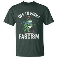 Portland Frog Resist Protest T Shirt Off to Fight Fascism Frog Scooter - Wonder Print Shop