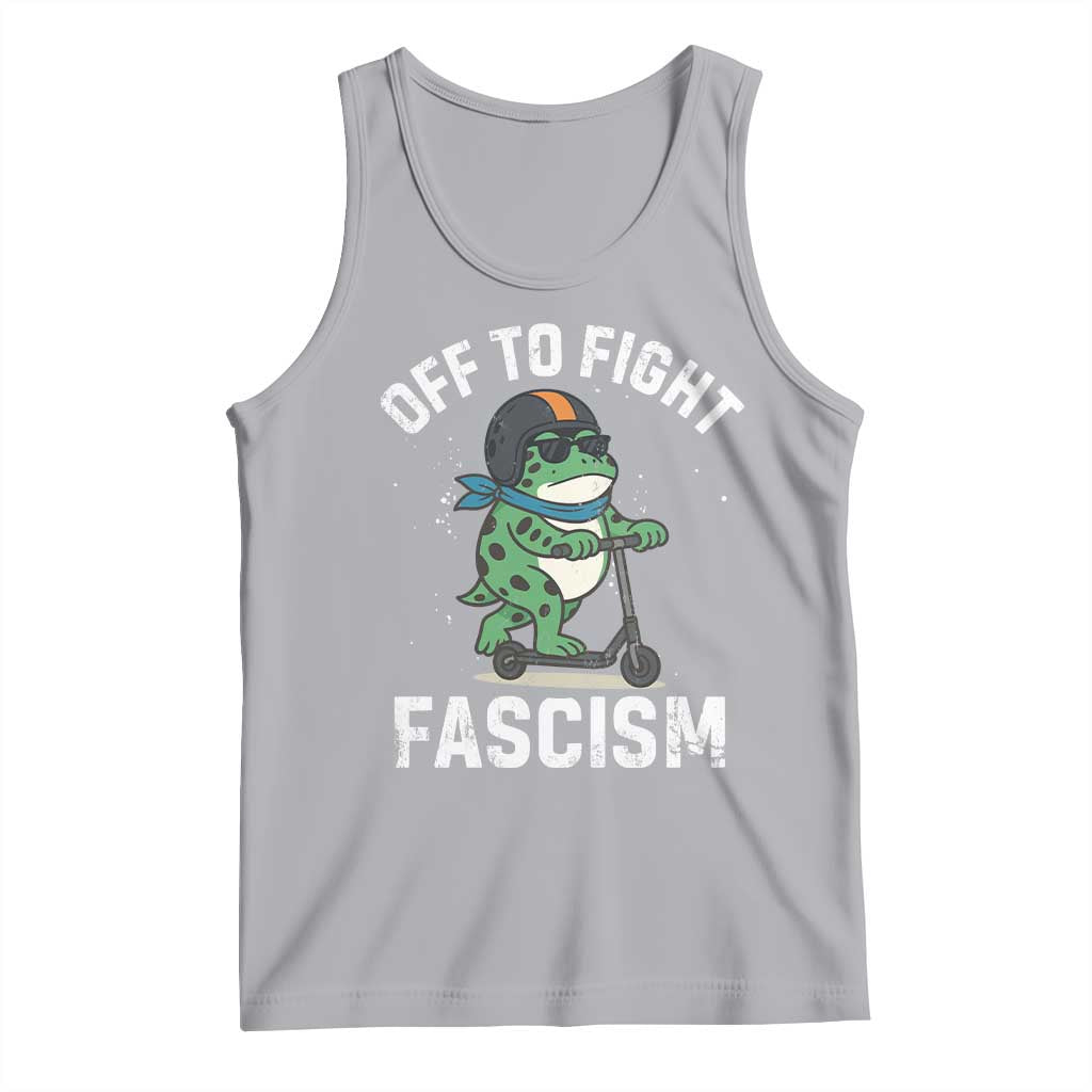 Portland Frog Resist Protest Tank Top Off to Fight Fascism Frog Scooter - Wonder Print Shop