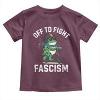Portland Frog Resist Protest Toddler T Shirt Off to Fight Fascism Frog Scooter - Wonder Print Shop