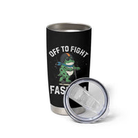Portland Frog Resist Protest Tumbler Cup Off to Fight Fascism Frog Scooter - Wonder Print Shop