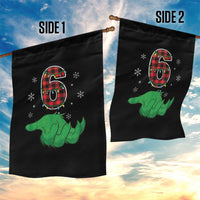 Number 6 Matching 67 Christmas Garden Flag Red Plaid Xmas Pajamas Holiday Gen Alpha Slang Meme - Wonder Print Shop