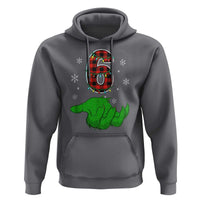 Number 6 Matching 67 Christmas Hoodie Red Plaid Xmas Pajamas Holiday Gen Alpha Slang Meme - Wonder Print Shop
