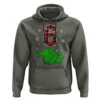 Number 6 Matching 67 Christmas Hoodie Red Plaid Xmas Pajamas Holiday Gen Alpha Slang Meme - Wonder Print Shop