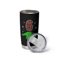 Number 6 Matching 67 Christmas Tumbler Cup Red Plaid Xmas Pajamas Holiday Gen Alpha Slang Meme - Wonder Print Shop