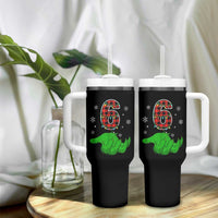 Number 6 Matching 67 Christmas Tumbler With Handle Red Plaid Xmas Pajamas Holiday Gen Alpha Slang Meme - Wonder Print Shop