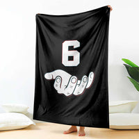 Number 6 Throw Blanket Matching 67 Meme Costume 6th Birthday 6 Years - Wonder Print Shop