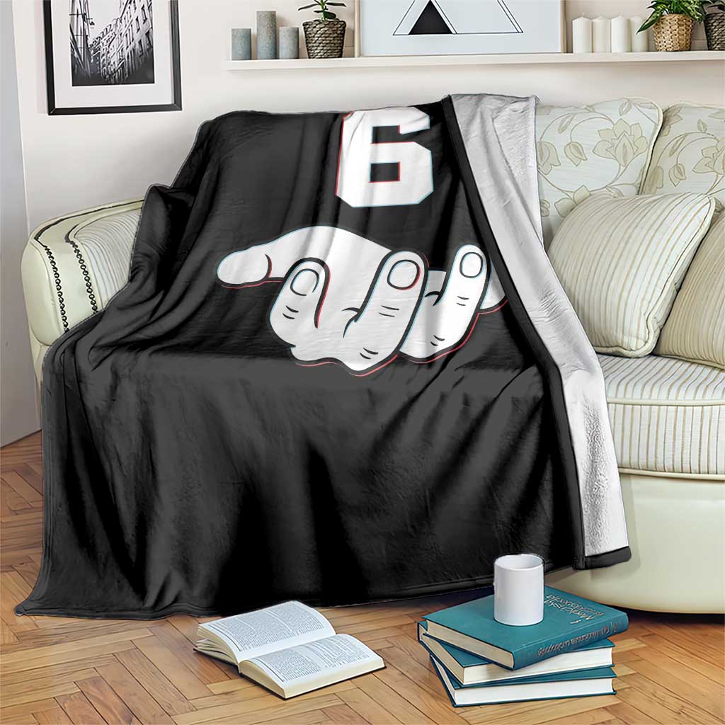Number 6 Throw Blanket Matching 67 Meme Costume 6th Birthday 6 Years - Wonder Print Shop