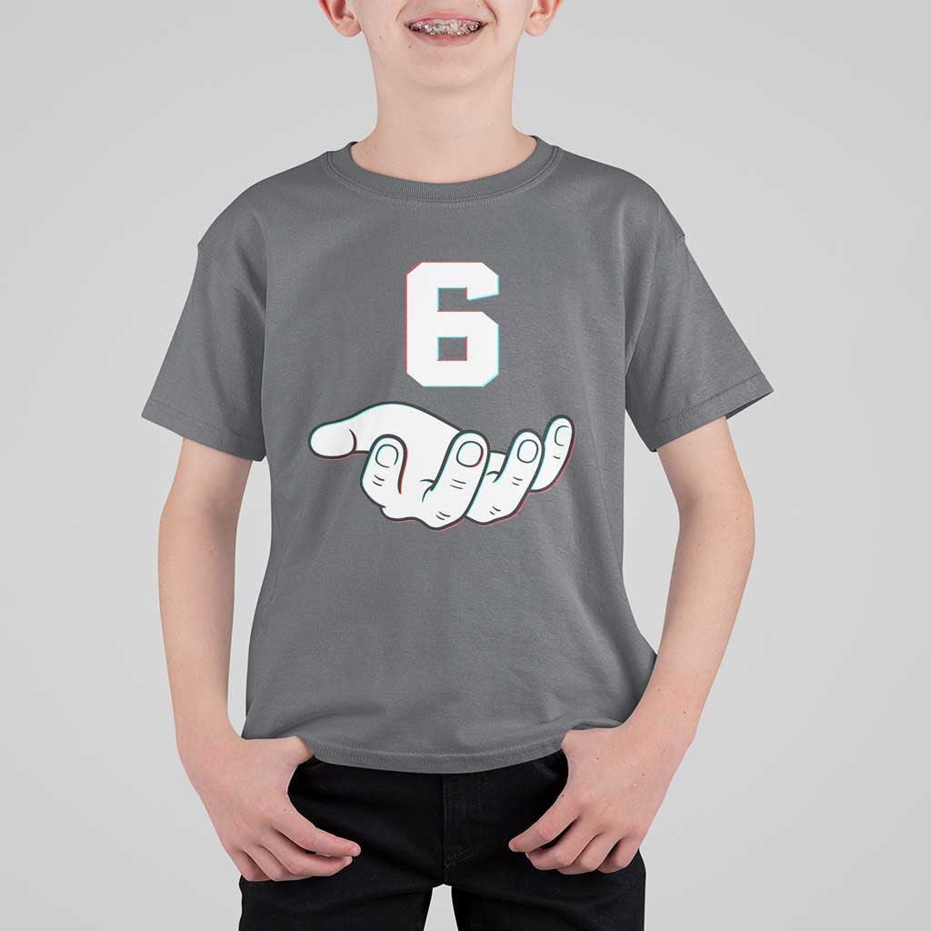 Number 6 T Shirt For Kid Matching 67 Meme Costume 6th Birthday 6 Years - Wonder Print Shop