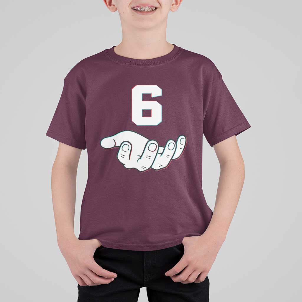 Number 6 T Shirt For Kid Matching 67 Meme Costume 6th Birthday 6 Years - Wonder Print Shop