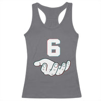 Number 6 Racerback Tank Top Matching 67 Meme Costume 6th Birthday 6 Years - Wonder Print Shop