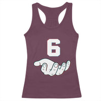 Number 6 Racerback Tank Top Matching 67 Meme Costume 6th Birthday 6 Years - Wonder Print Shop