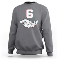Number 6 Sweatshirt Matching 67 Meme Costume 6th Birthday 6 Years - Wonder Print Shop
