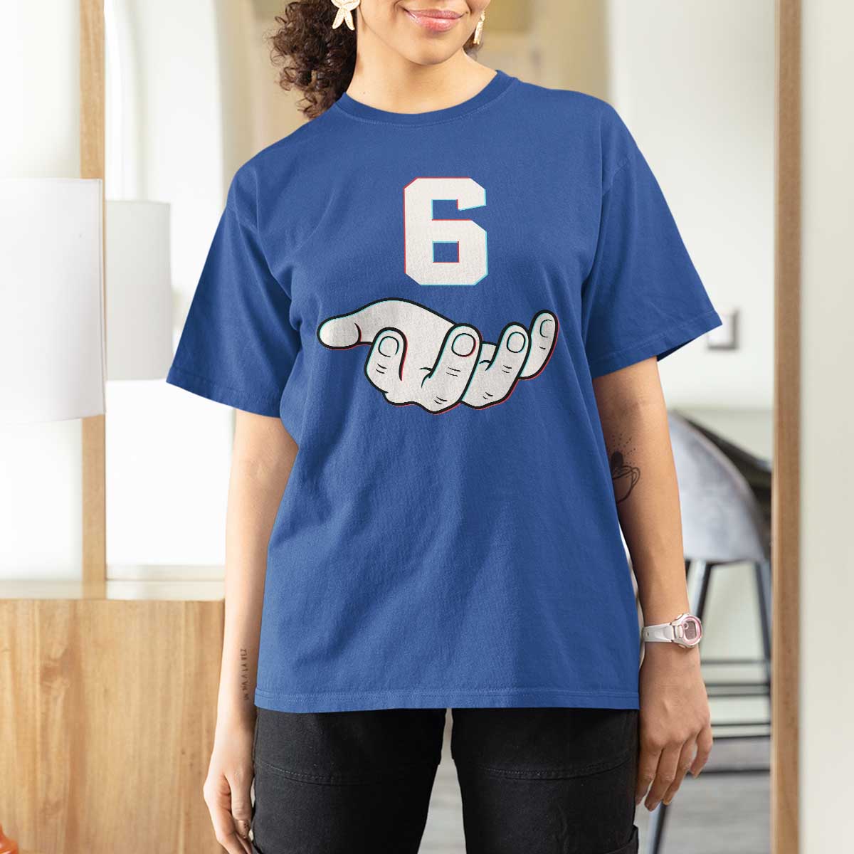 Number 6 T Shirt For Women Matching 67 Meme Costume 6th Birthday 6 Years - Wonder Print Shop