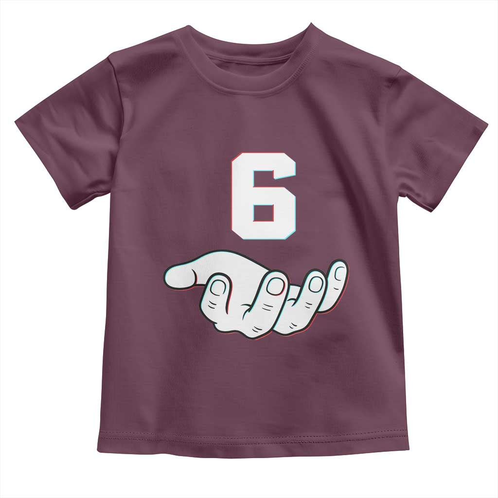 Number 6 Toddler T Shirt Matching 67 Meme Costume 6th Birthday 6 Years - Wonder Print Shop