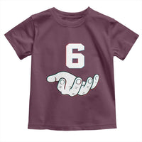 Number 6 Toddler T Shirt Matching 67 Meme Costume 6th Birthday 6 Years - Wonder Print Shop