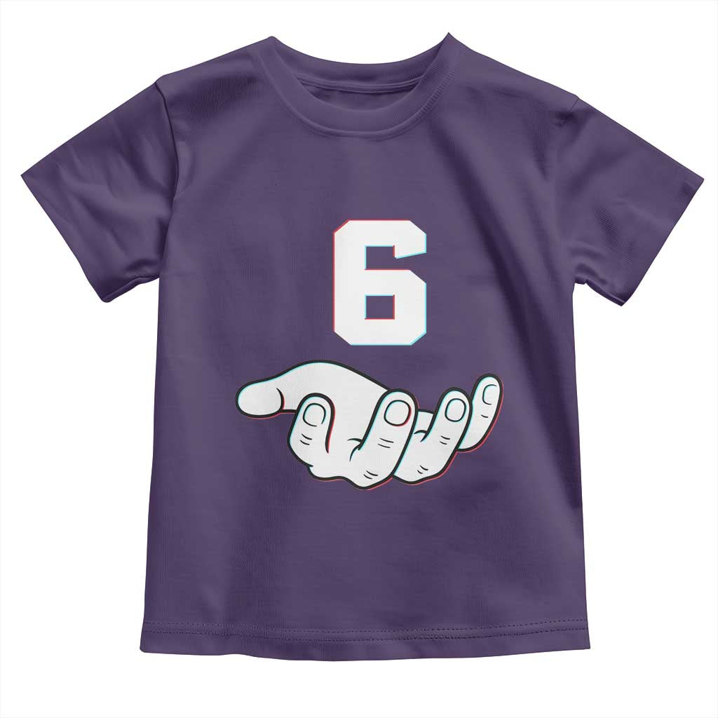 Number 6 Toddler T Shirt Matching 67 Meme Costume 6th Birthday 6 Years - Wonder Print Shop