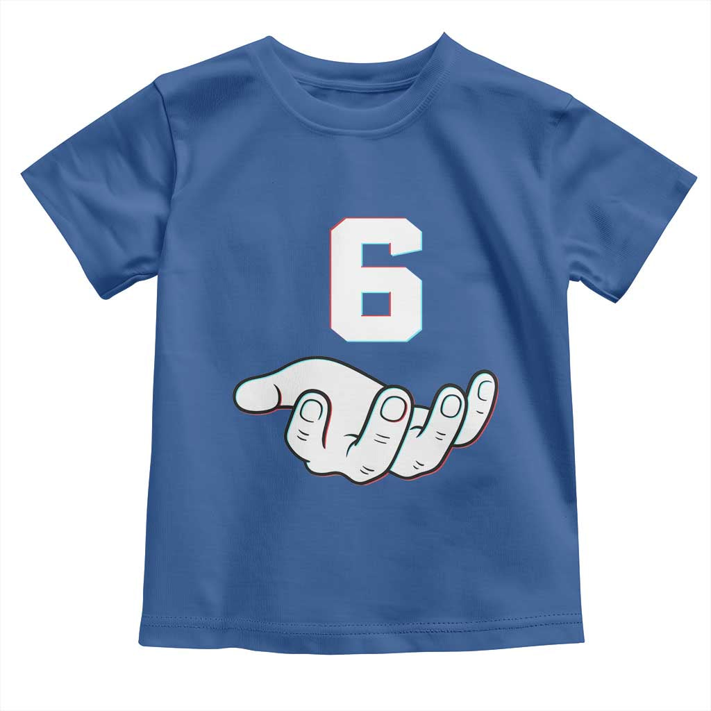 Number 6 Toddler T Shirt Matching 67 Meme Costume 6th Birthday 6 Years - Wonder Print Shop