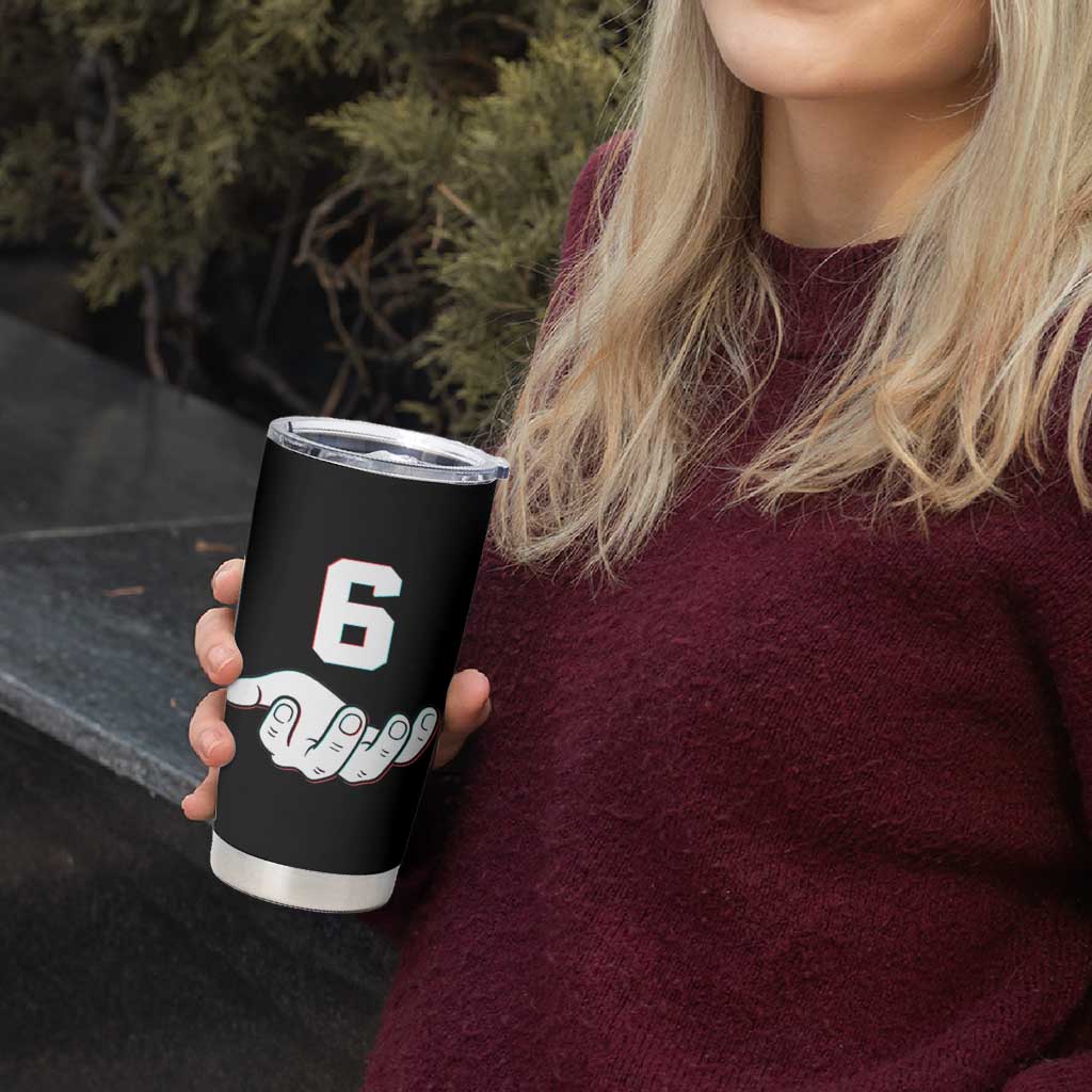 Number 6 Tumbler Cup Matching 67 Meme Costume 6th Birthday 6 Years - Wonder Print Shop