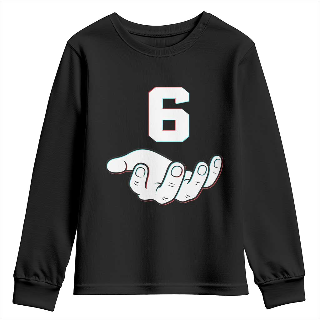 Number 6 Youth Sweatshirt Matching 67 Meme Costume 6th Birthday 6 Years - Wonder Print Shop