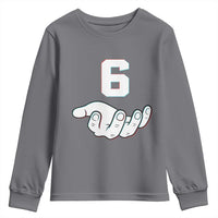 Number 6 Youth Sweatshirt Matching 67 Meme Costume 6th Birthday 6 Years - Wonder Print Shop