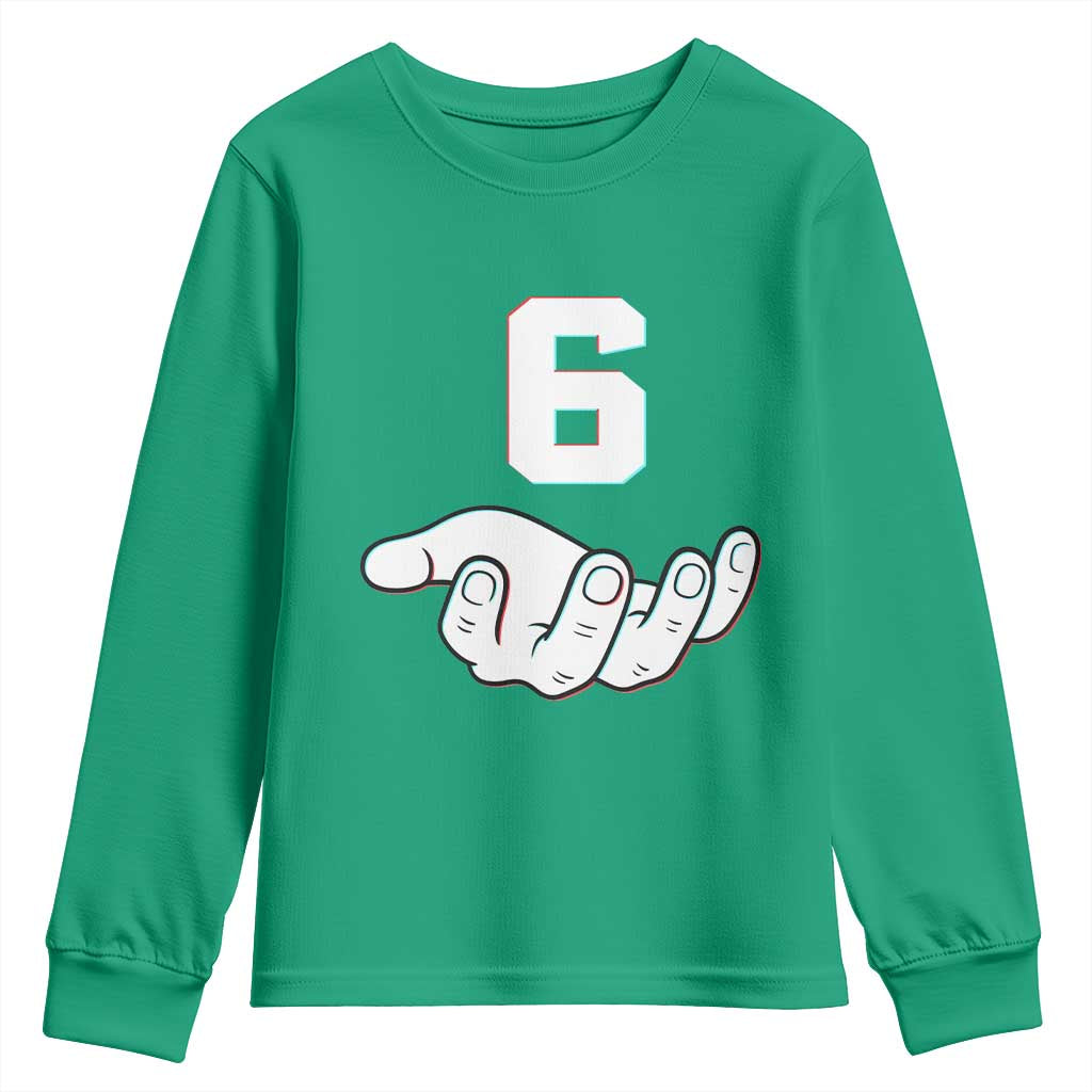 Number 6 Youth Sweatshirt Matching 67 Meme Costume 6th Birthday 6 Years - Wonder Print Shop
