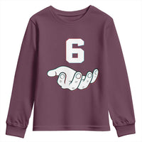 Number 6 Youth Sweatshirt Matching 67 Meme Costume 6th Birthday 6 Years - Wonder Print Shop