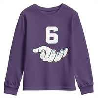 Number 6 Youth Sweatshirt Matching 67 Meme Costume 6th Birthday 6 Years - Wonder Print Shop