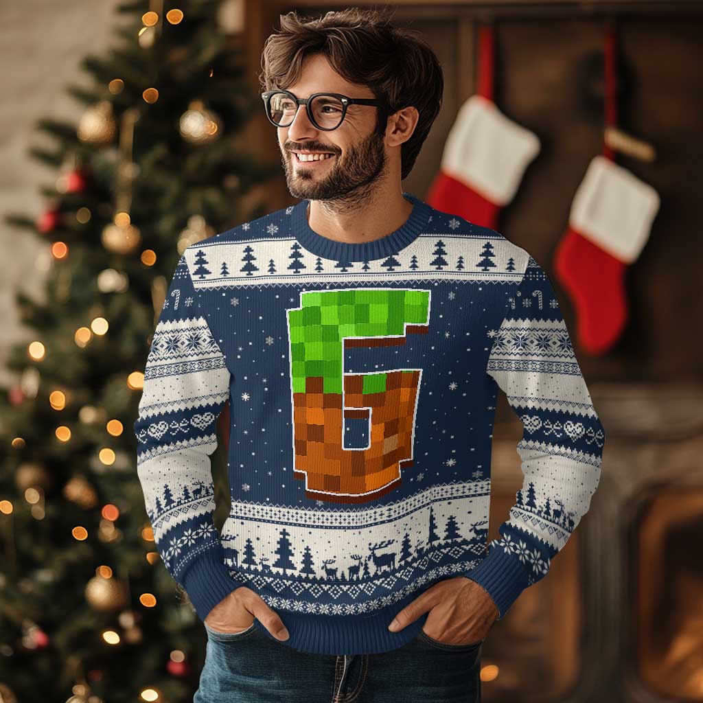 Number 6 Ugly Christmas Sweater Game Matching 67 Meme Costume 6th Birthday 6 Years - Wonder Print Shop