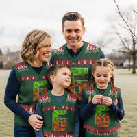 Number 6 V-Neck Knit Sweater Vest Game Matching 67 Meme Costume 6th Birthday 6 Years - Wonder Print Shop