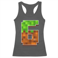 Number 6 Racerback Tank Top Game Matching 67 Meme Costume 6th Birthday 6 Years - Wonder Print Shop