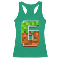 Number 6 Racerback Tank Top Game Matching 67 Meme Costume 6th Birthday 6 Years - Wonder Print Shop