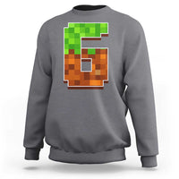 Number 6 Sweatshirt Game Matching 67 Meme Costume 6th Birthday 6 Years - Wonder Print Shop