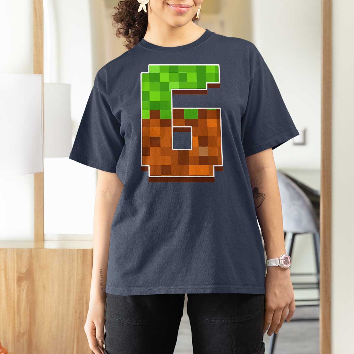Number 6 T Shirt For Women Game Matching 67 Meme Costume 6th Birthday 6 Years - Wonder Print Shop