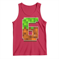 Number 6 Tank Top Game Matching 67 Meme Costume 6th Birthday 6 Years - Wonder Print Shop