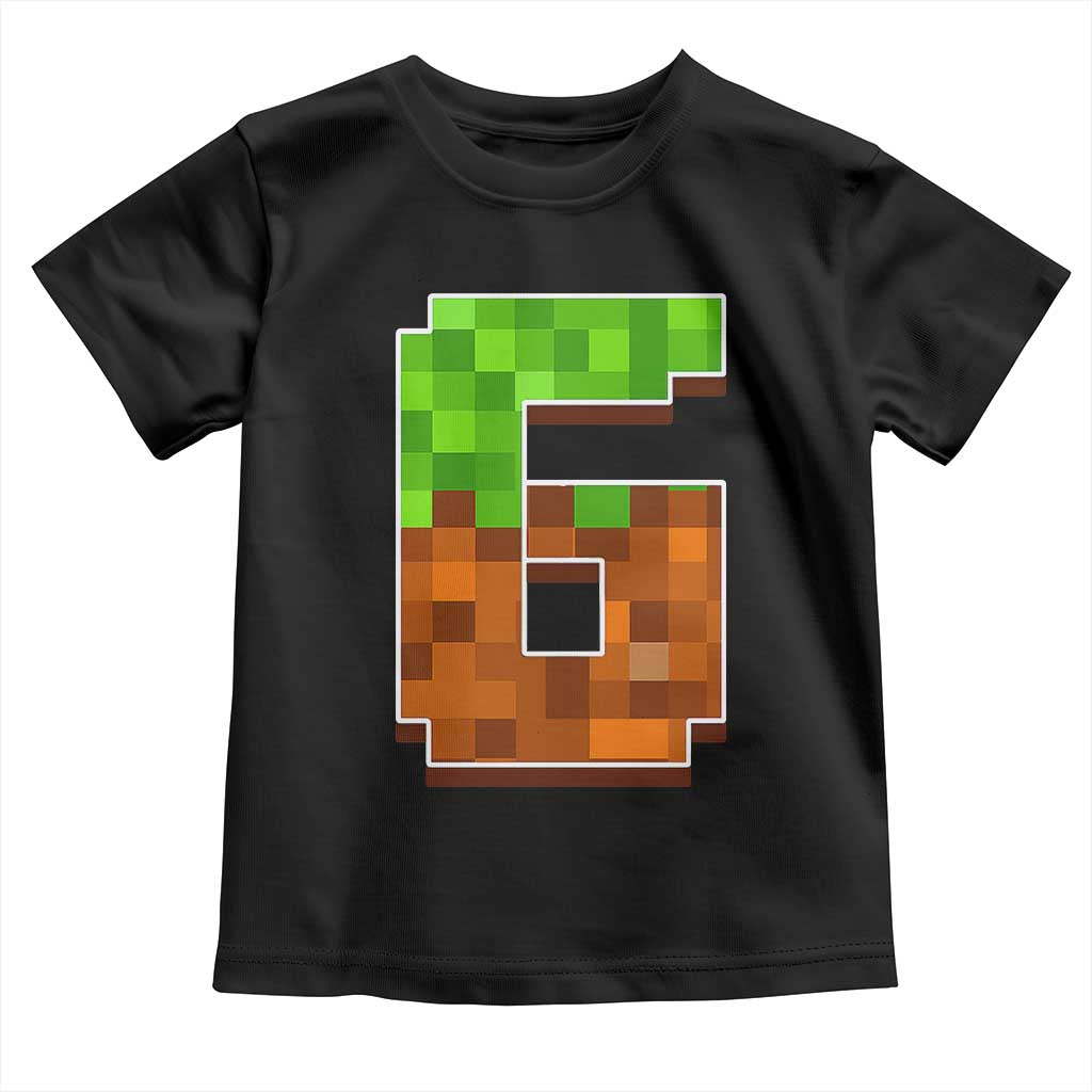 Number 6 Toddler T Shirt Game Matching 67 Meme Costume 6th Birthday 6 Years - Wonder Print Shop