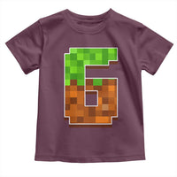Number 6 Toddler T Shirt Game Matching 67 Meme Costume 6th Birthday 6 Years - Wonder Print Shop